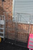 Pair of Metal 5 Height Shelf Unit