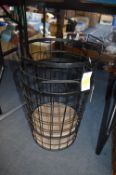 Pair of Wire Metal Baskets