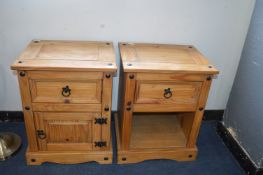 Pair of Pine Bedside Cabinets