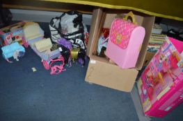 Barbie and Cindy Dolls etc.