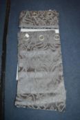 Grey Eyelet Curtains 66x74
