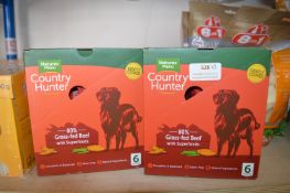 * 2x 6 Pouches of Natures Menu Country Hunter Beef Dog Food