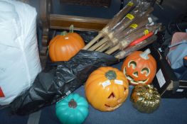 Pumpkins and Witches Brooms
