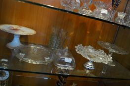 Glass Cake Stands etc.