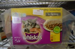 * 2 Packs of Whiskers Poultry Selection Kitten Food