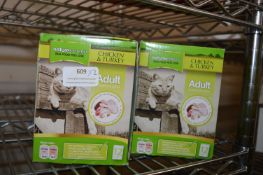 * 24 Pouches of Nature's Menu Chicken and Turkey Cat Food