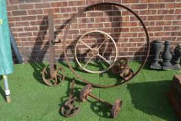 Antique Iron Wheels etc.