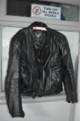 Frank Thomas Leather Motorbike Jacket Size: 44