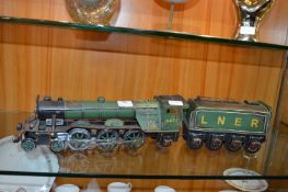 Tinplate Model of the Flying Scotsman Loco & Tende