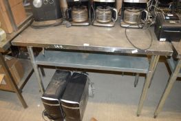 * Stainless Steel Preparation Table