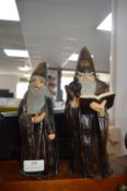 Two Resin Figures of Wizards