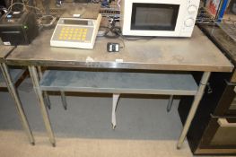 * Stainless Steel Preparation Table