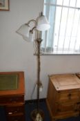 Brass Triple Standard Lamp