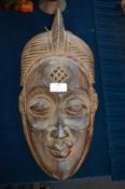 Carved Wooden Ethnic Wall Mask
