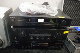 Sony Tuner, Amplifier and CD Player (no speakers)