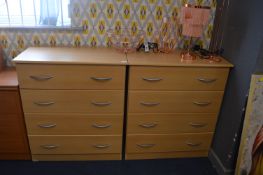 Pair of Four Drawer Chests