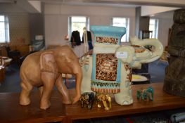 Five Elephant Ornaments