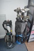 Golf Clubs with Bag and Powercaddy Trolley
