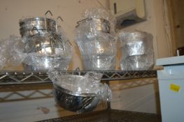 * ~15 Chrome Pet Feeders