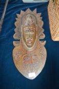 Carved Wooden Wall Mask