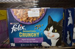 * 2 Packs of Felix Crunchy Cat Food