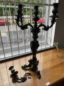 Large Silver Plate Candelabra (requires minor attention)