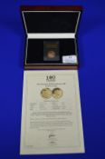 London Mint 2018 Gibraltar WWI 100 Year Commemorative Gold Sovereign with Display Case