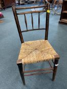 Rush Seated Country Chair
