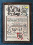 Framed Hansa Larger Advertising Poster