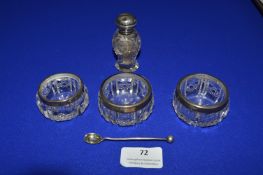 Silver Topped Salts etc.