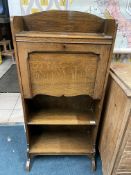 Edwardian Oak Bureau Bookshelves
