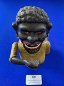 Reproduction Cast Iron Mechanical Moneybox - Mrs Money Eater