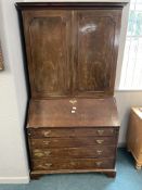 Georgian Mahogany Bureau Bookcase (AF)