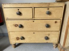 Victorian Pine Four Drawer Chest