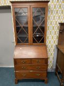 Georgian Satinwood Bureau Bookcase (AF)
