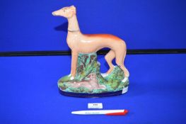 Large Staffordshire Figure of a Hound
