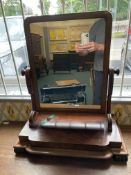 Victorian Mahogany Veneer Dressing Table Mirror