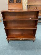 Mahogany Waterfall Bookcase