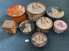 Vintage Toffee Tins; Sharp's, Quality Street, etc.