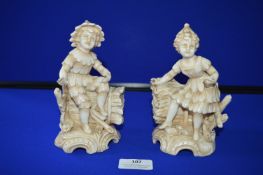 Pair of Royal Worcester James Hadley Spill Vases