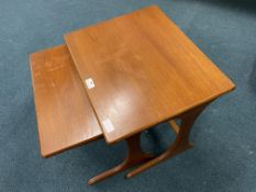 Nest of Two Retro Teak Occasional Tables