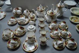 Royal Albert Country Roses Thirty-Eight Piece Tea Service
