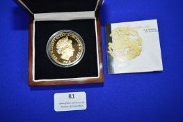 London Mint 2012 St. George and the Dragon Gold Plated £5 Coin