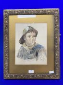 Watercolour Portrait by D.S.J. 1872