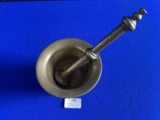 Brass Pestle and Mortar