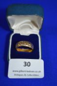 9k Gold Wedding Band ~ 3.6g, Size: O