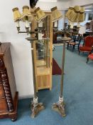 Heavy Brass Classical Column Standard Lamps