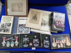 Antique Glass Collectors Books, Framed Prints, etc.