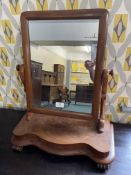 Victorian Mahogany Veneer Dressing Table Mirror