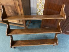Ercol Elm Wall Mounted Shelf Unit